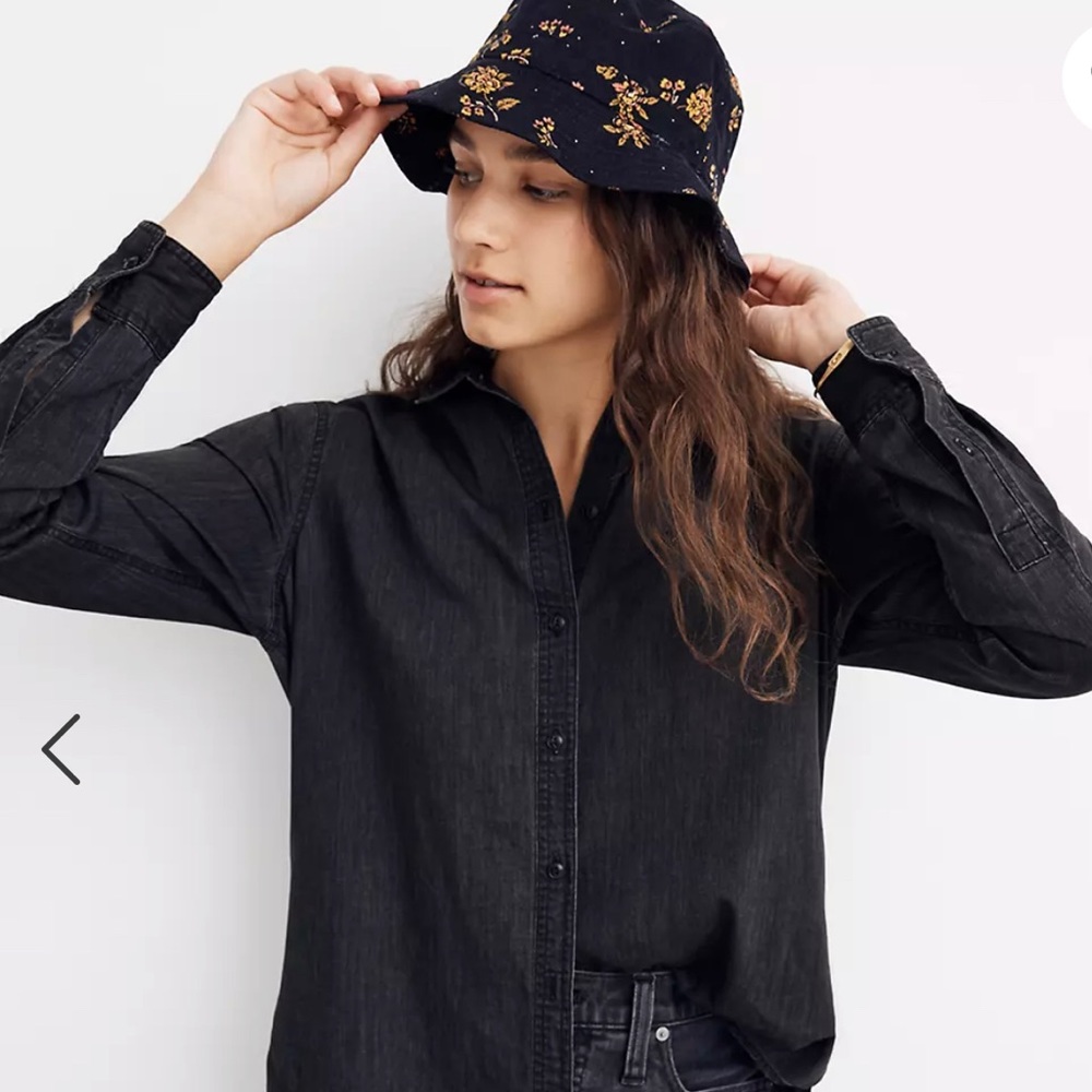 Madewell oversized ex-boyfriend shirt in lunar wash